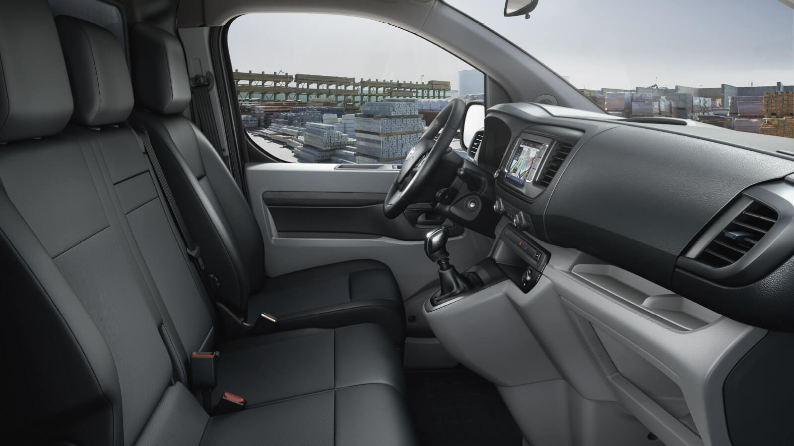Vista de los asientos delanteros del Toyota ProAce