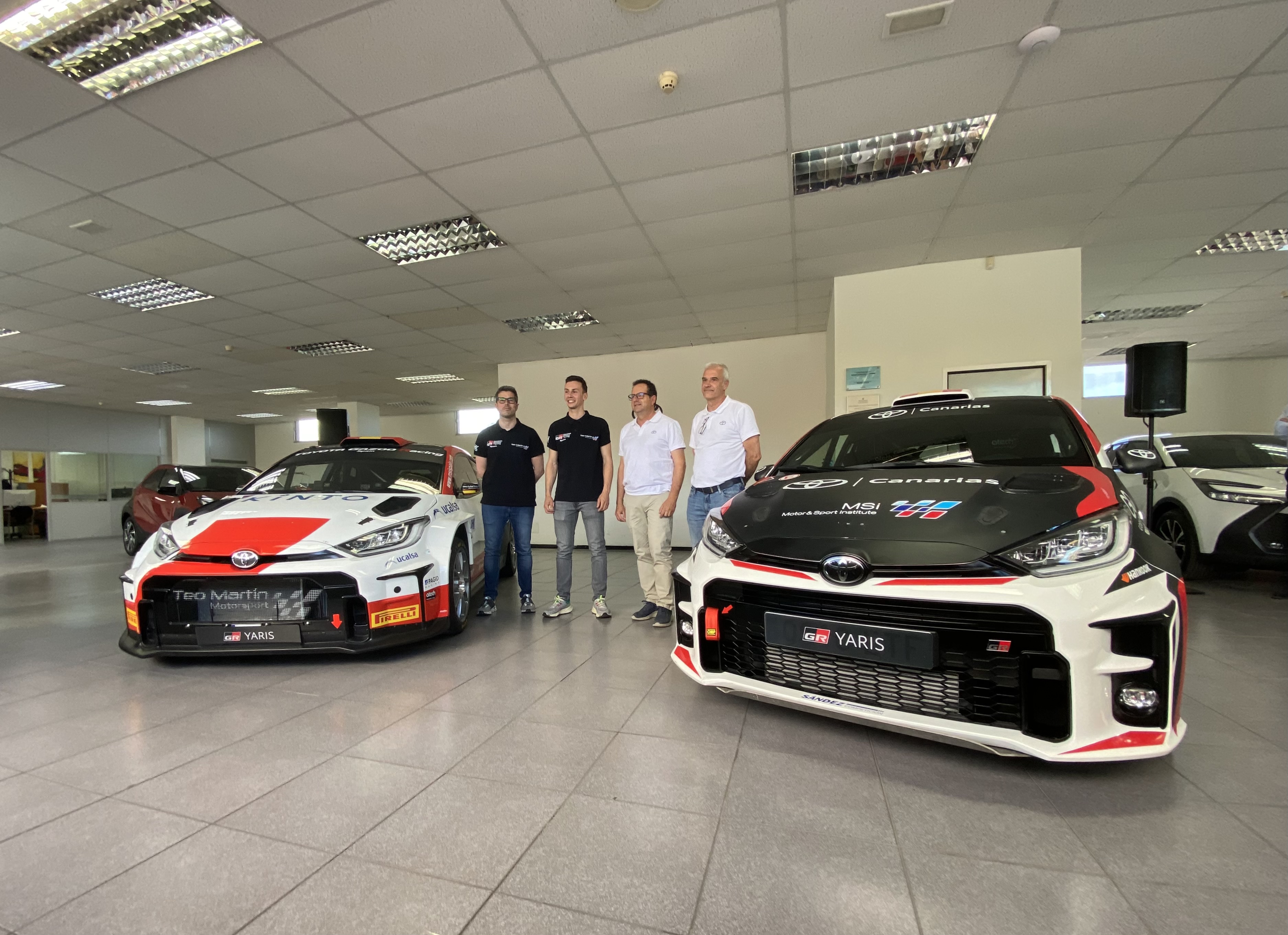 Toyota Canarias presenta a los pilotos que debutarán en el 48 Rally Islas Canarias. 