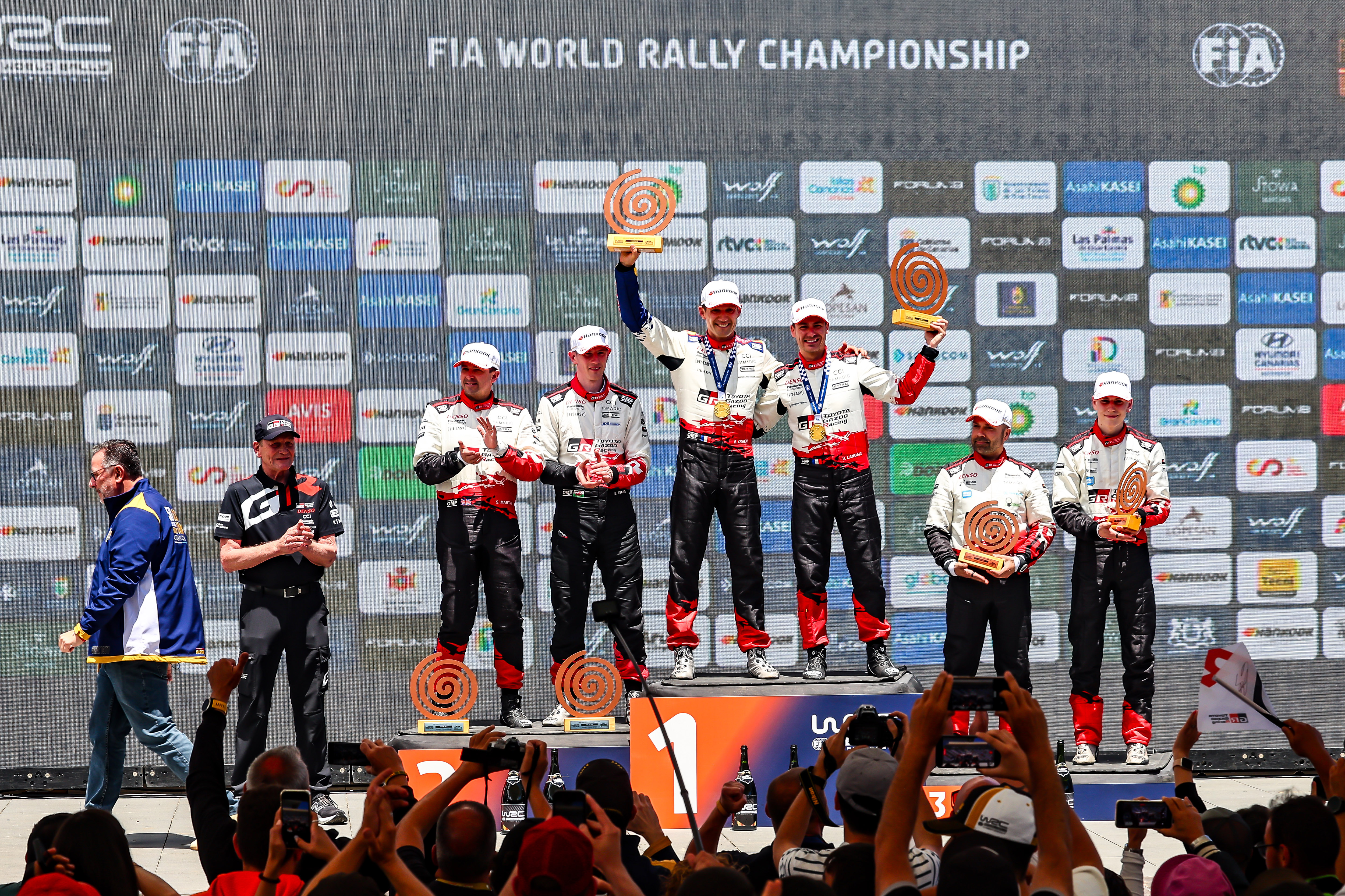 TOYOTA GAZOO Racing logra un espectacular 1-2-3-4 en el Rally Islas Canarias