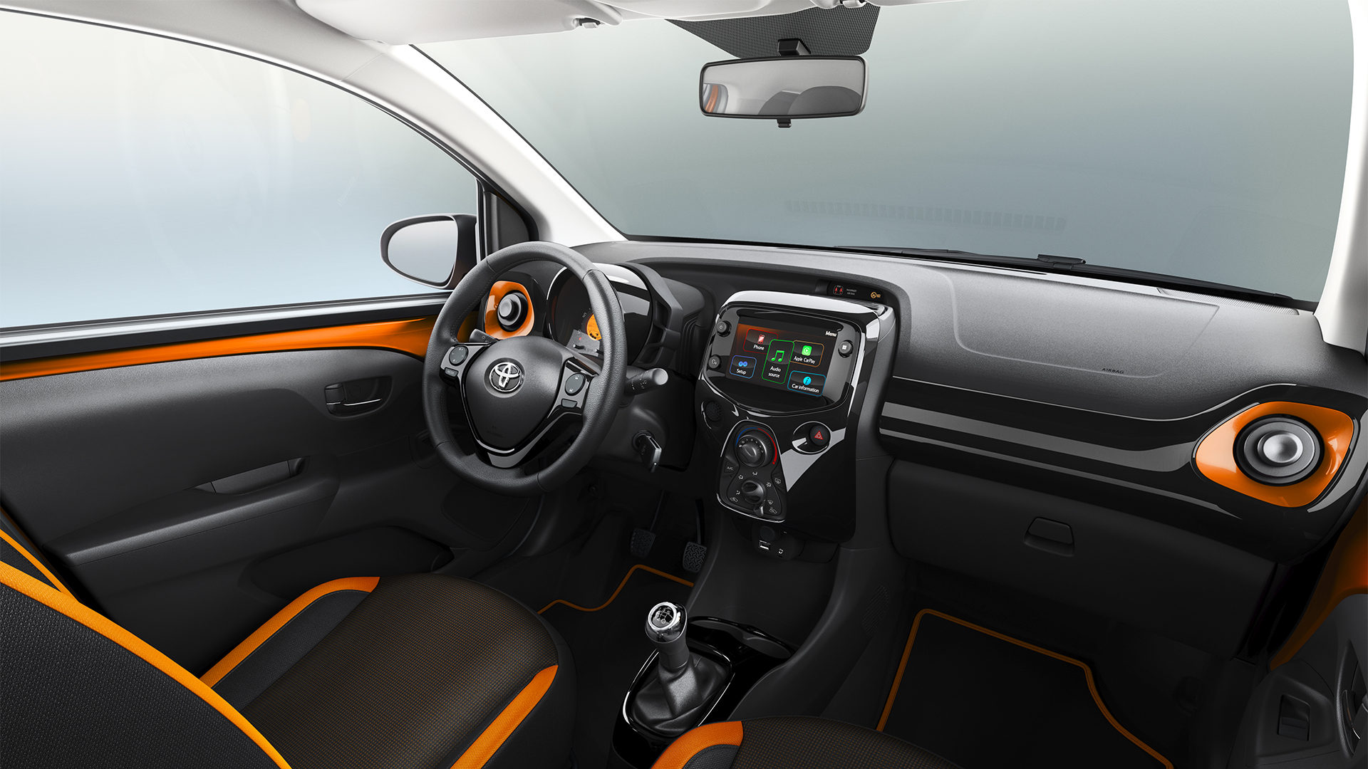 Interior Aygo Naranja