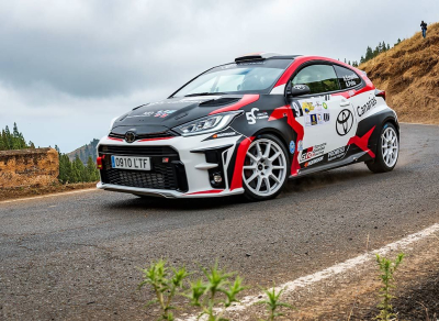 Antonio Estalella y Juan Monzón, en el IX Rally Comarca Norte