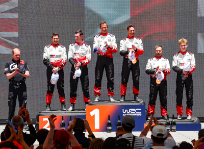 TOYOTA GAZOO Racing logra un espectacular 1-2-3-4 en el Rally Islas Canarias