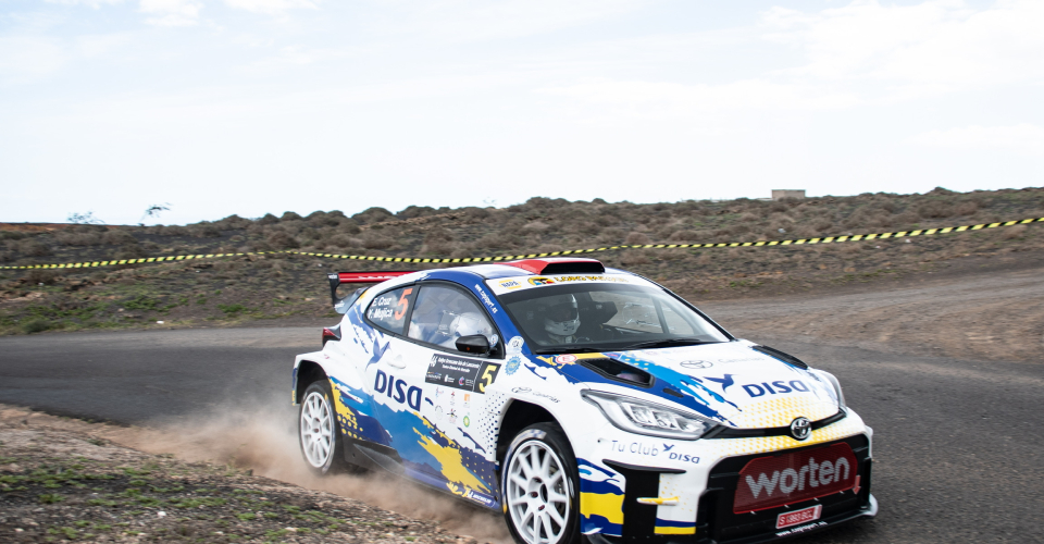 El Toyota GR Yaris Rally2 de Copi Sport causó sensación en su estreno en el Rallye Isla de Lanzarote