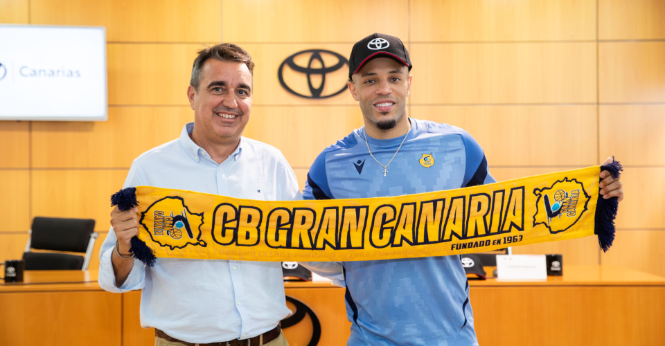 Toyota Canarias presenta a Marques Townes como nuevo jugador del Club Baloncesto Gran Canaria y renueva su compromiso con el club